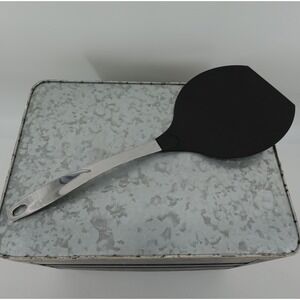 Oneida Stainless Steel Spatula Wide Black Flexible Nylon Head Turner 14.5 Inch
